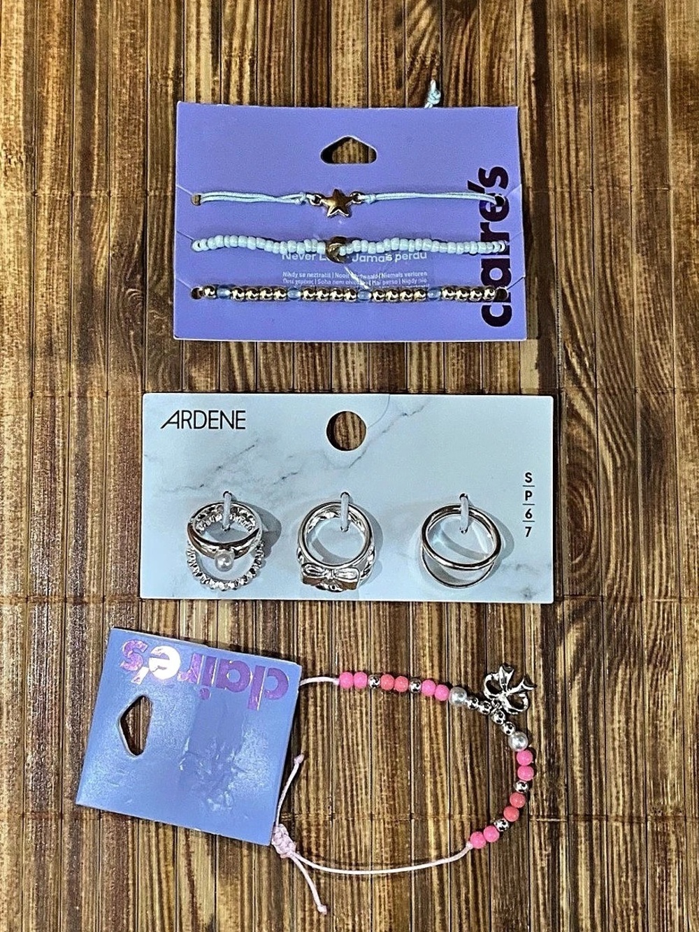 Claire's / Ardene Jewelry Bundle in Pink, blue, gold & Silver NWT
